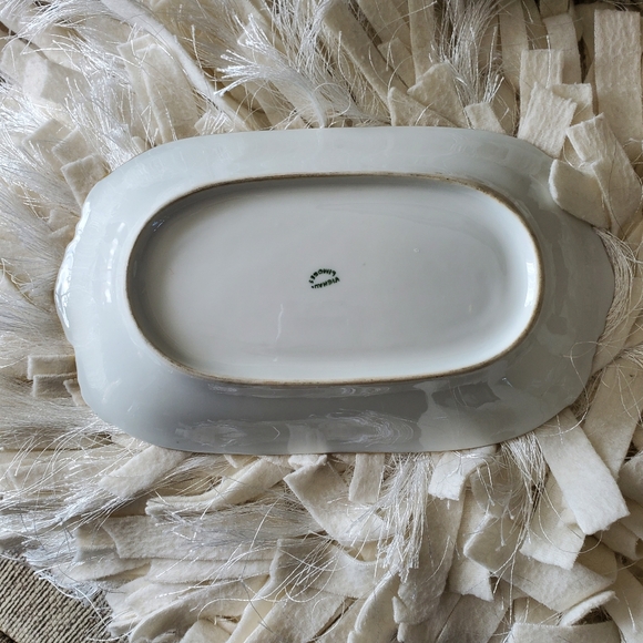 Vienaud Limoges Small Serving Plate with 24kt gold trim modern-looking - Picture 4 of 11